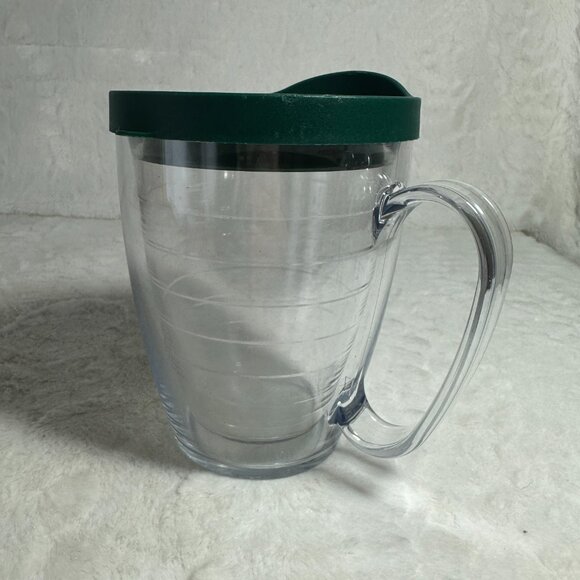 Tervis Tumbler Coffee Tea mug with handle and Green lid 16 oz - Picture 2 of 6